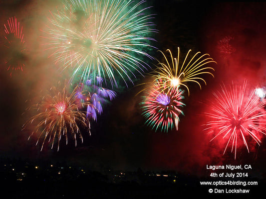 Fireworks in Laguna Niguel Regional Park